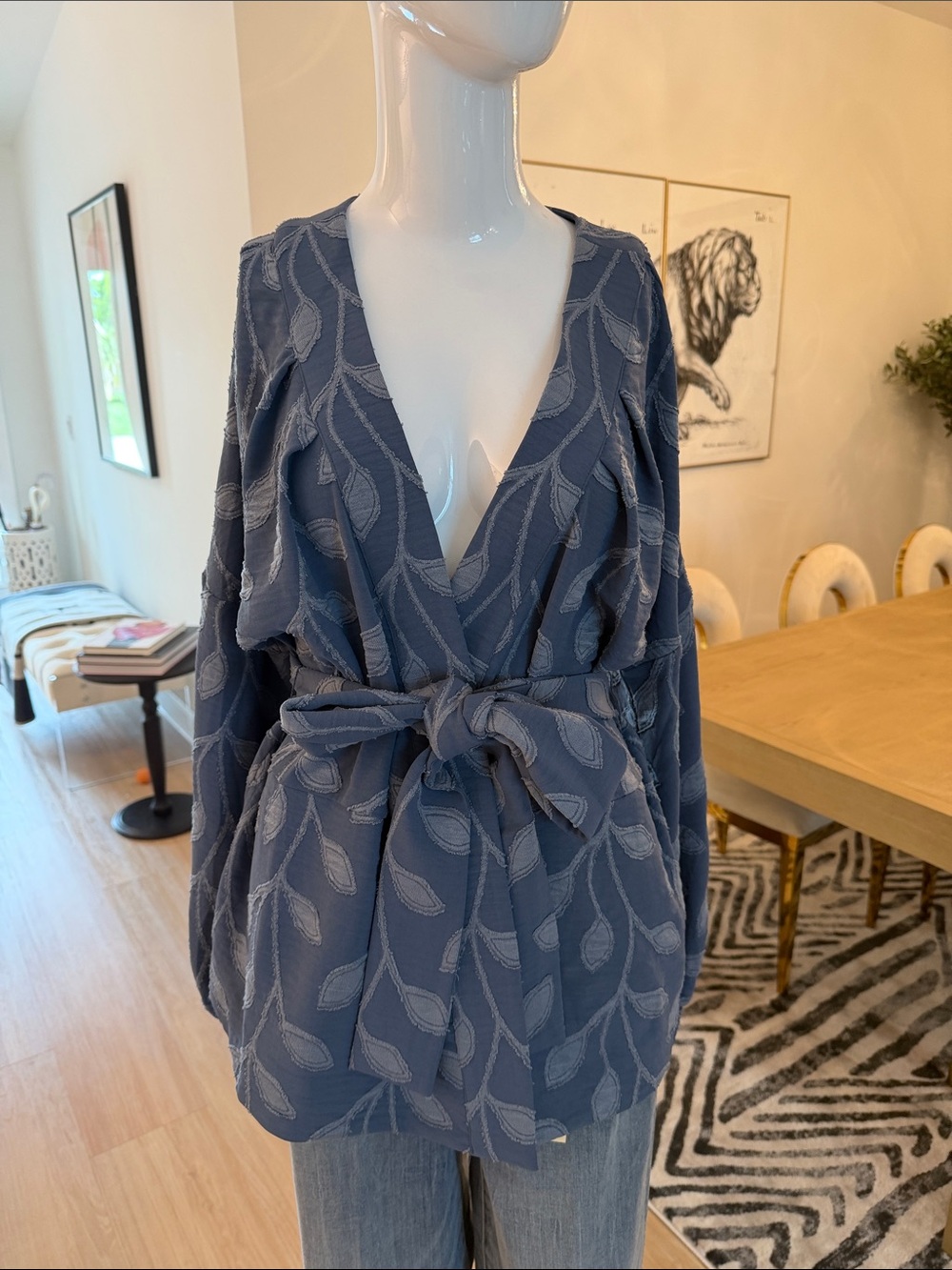 TWRHLL by Christie Brinkley Denim blue  Vine Design